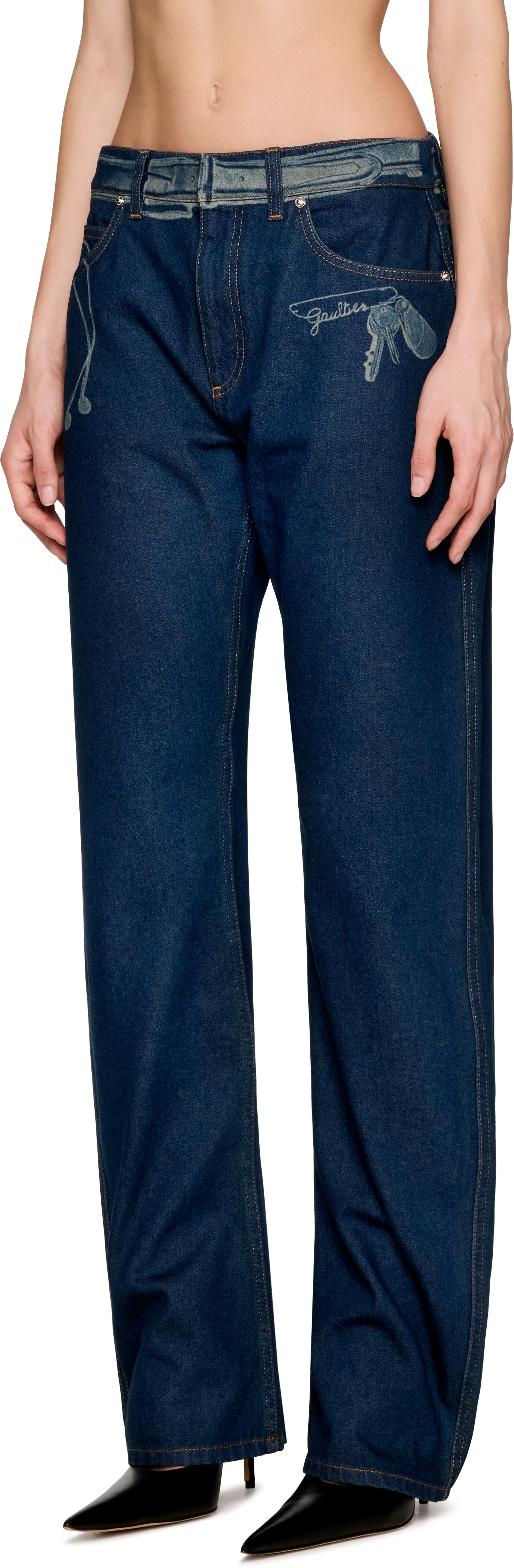 Jean Paul Gaultier Denim Trompe L’Œil Jeans