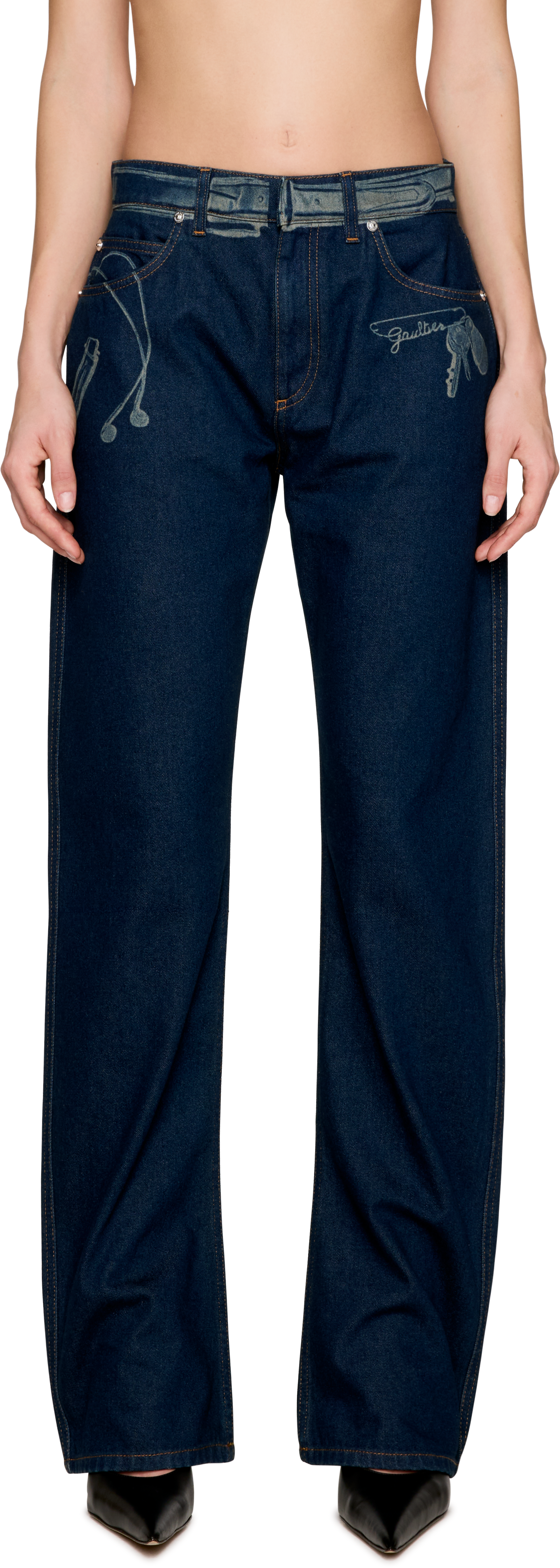 Jean Paul Gaultier Denim Trompe L’Œil Jeans