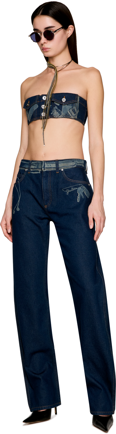 Jean Paul Gaultier Denim Trompe L’Œil Jeans