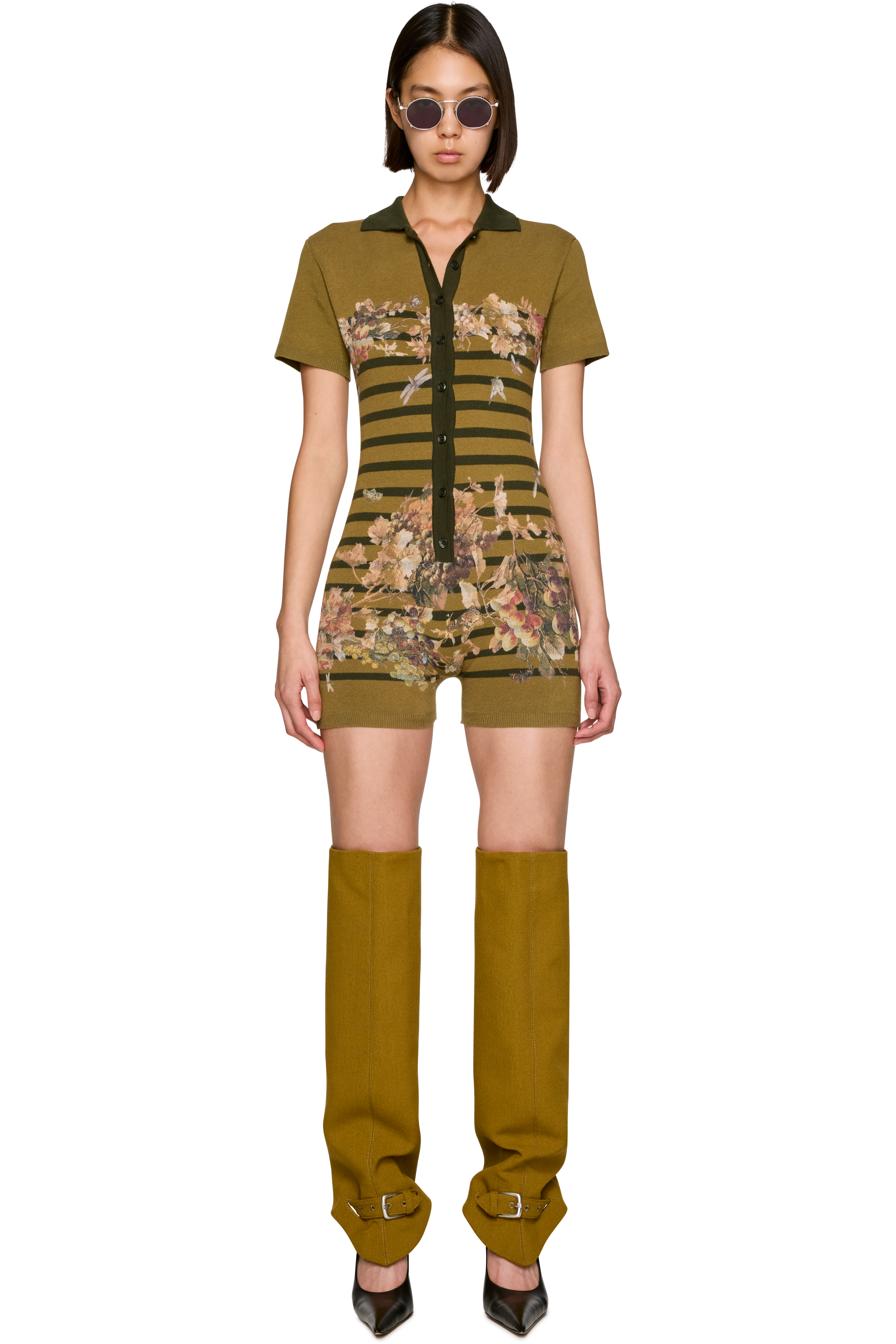 Picture of Mariniere Grape' Piqué Polo Romper