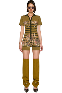 Picture of Mariniere Grape' Piqué Polo Romper