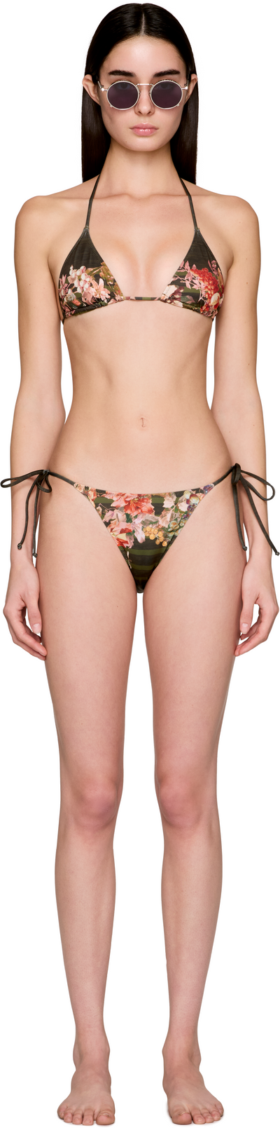 Jean Paul Gaultier Marinière Grape Bikini Set