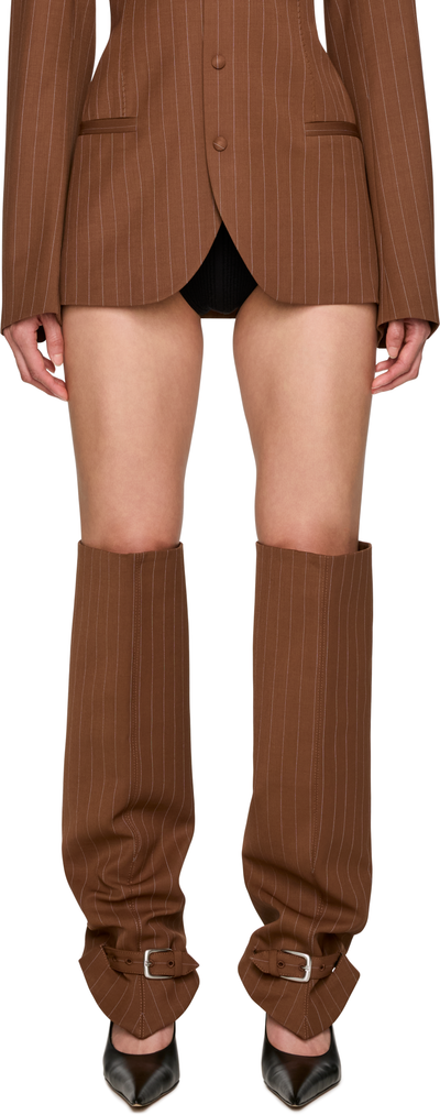 Jean Paul Gaultier Pinstripe Suit Gaiters