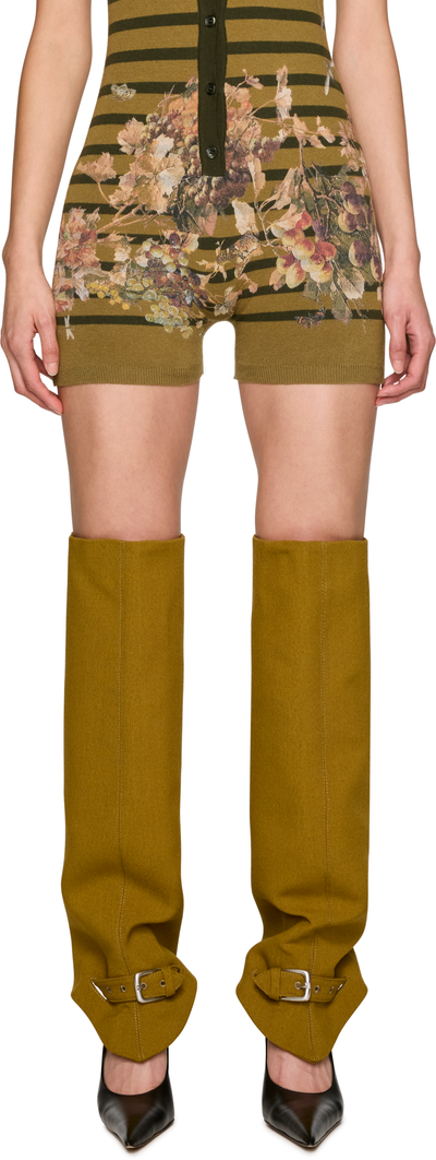 Jean Paul Gaultier Pinstripe Suit Gaiters