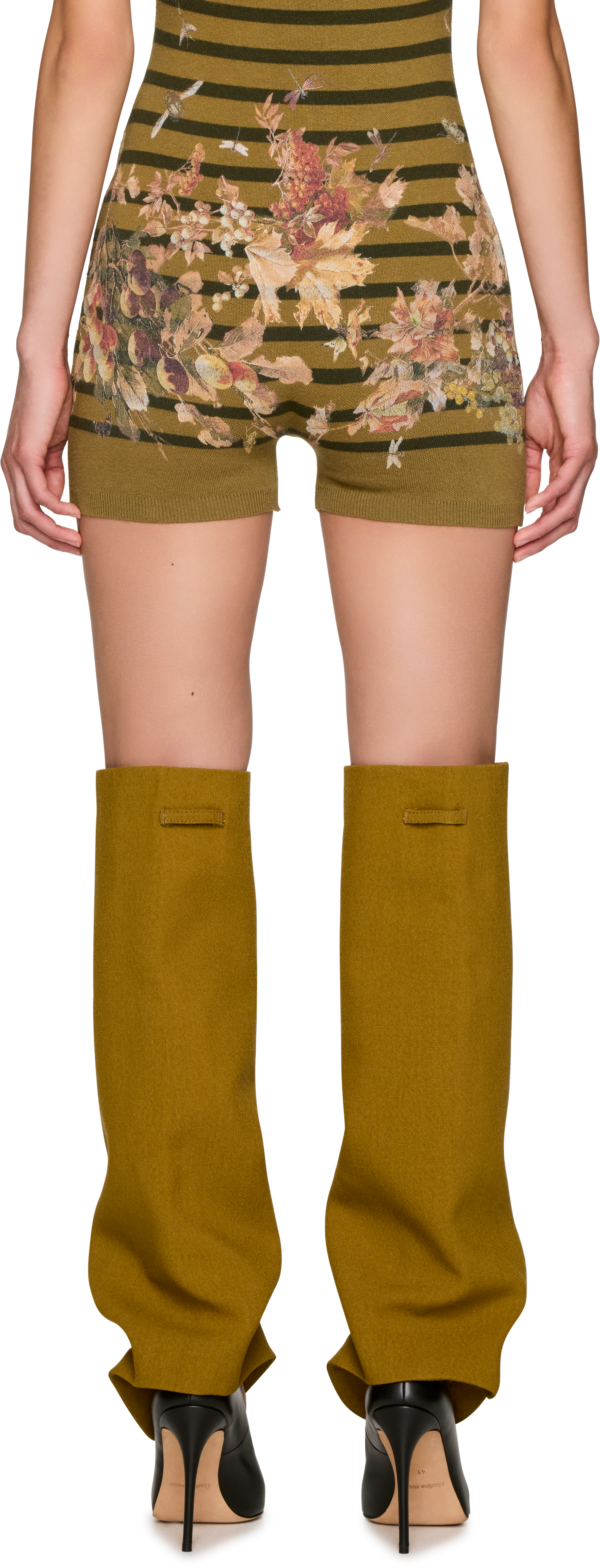 Jean Paul Gaultier Pinstripe Suit Gaiters