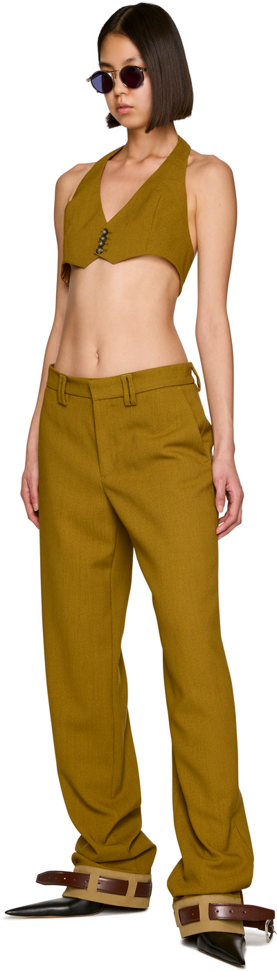 Jean Paul Gaultier Military Belt Hem Trousers