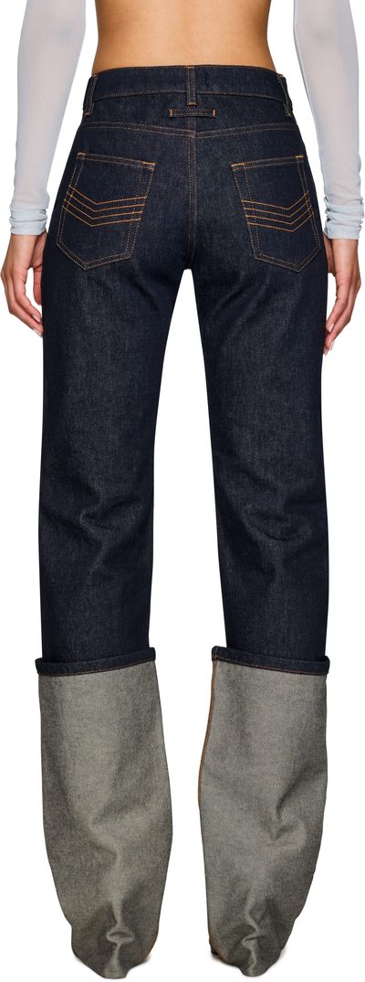 Jean Paul Gaultier Cutout Cuffed Jeans