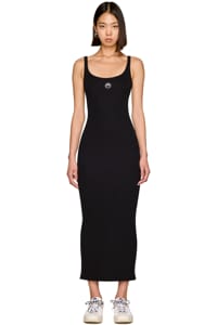 Picture of Moon Logo Ribbed Jersey Maxi Dress