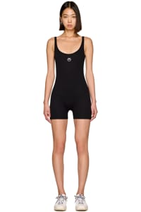 Picture of Moon Logo Ribbed Jersey Short Catsuit