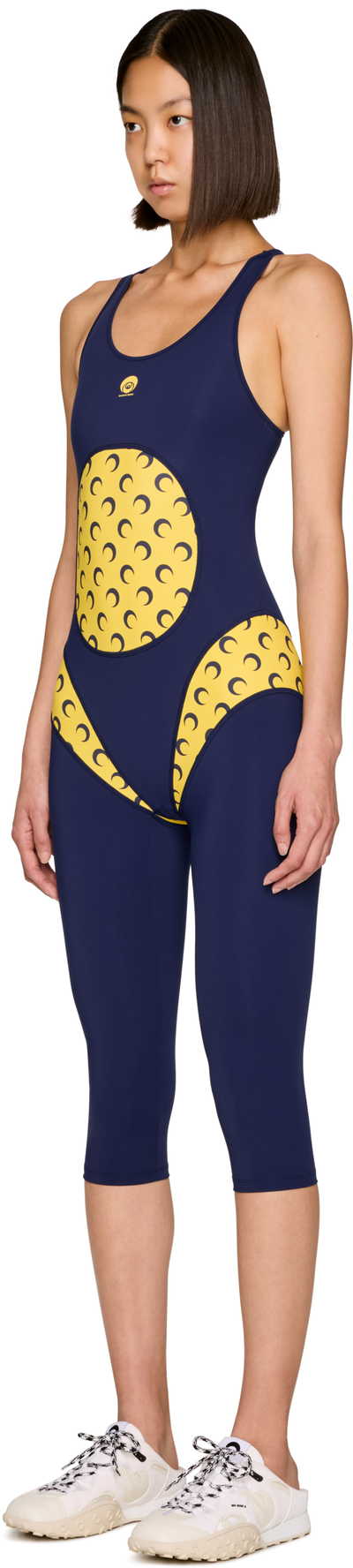 Marine Serre Athleisure Moon Inserts Catsuit