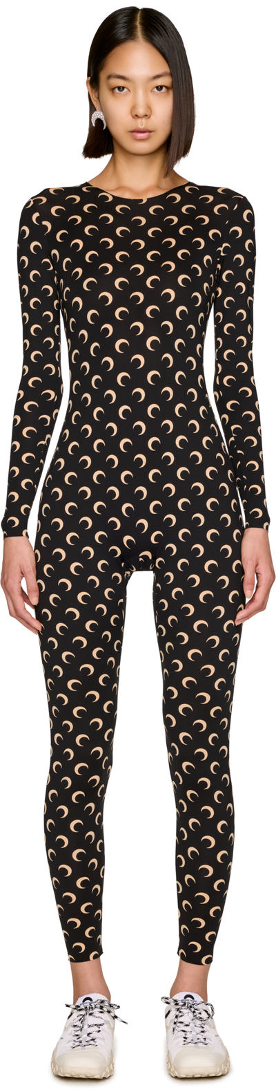Marine Serre Moon Printed Jersey Catsuit