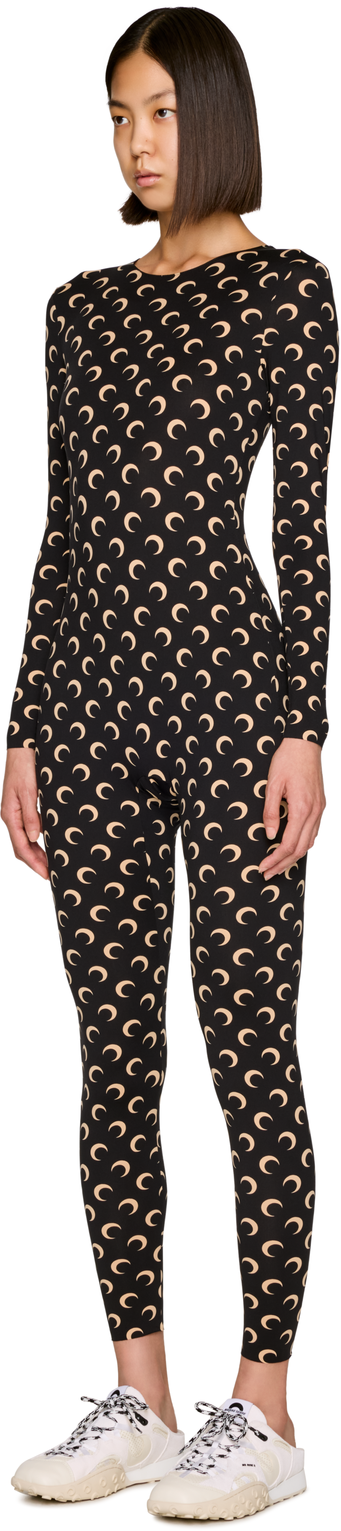 Marine Serre Moon Printed Jersey Catsuit