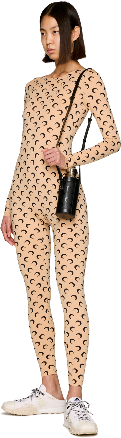 Marine Serre Moon Printed Jersey Catsuit