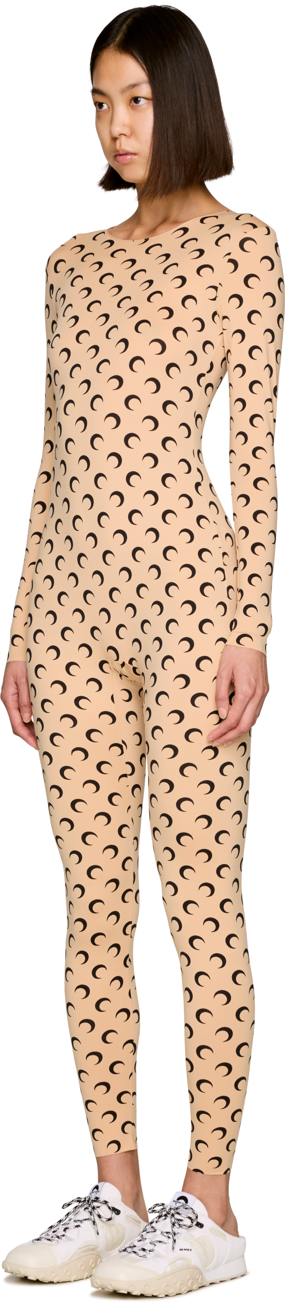 Marine Serre Moon Printed Jersey Catsuit