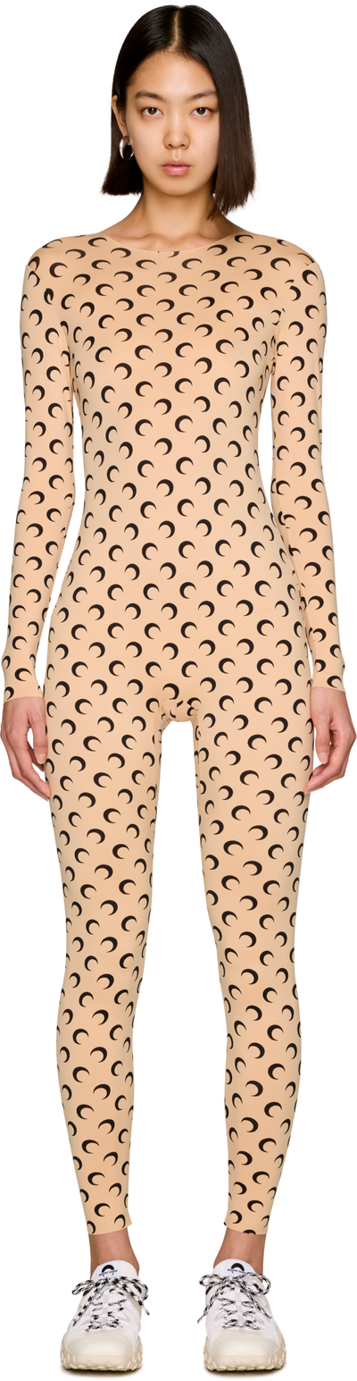 Marine Serre Moon Printed Jersey Catsuit