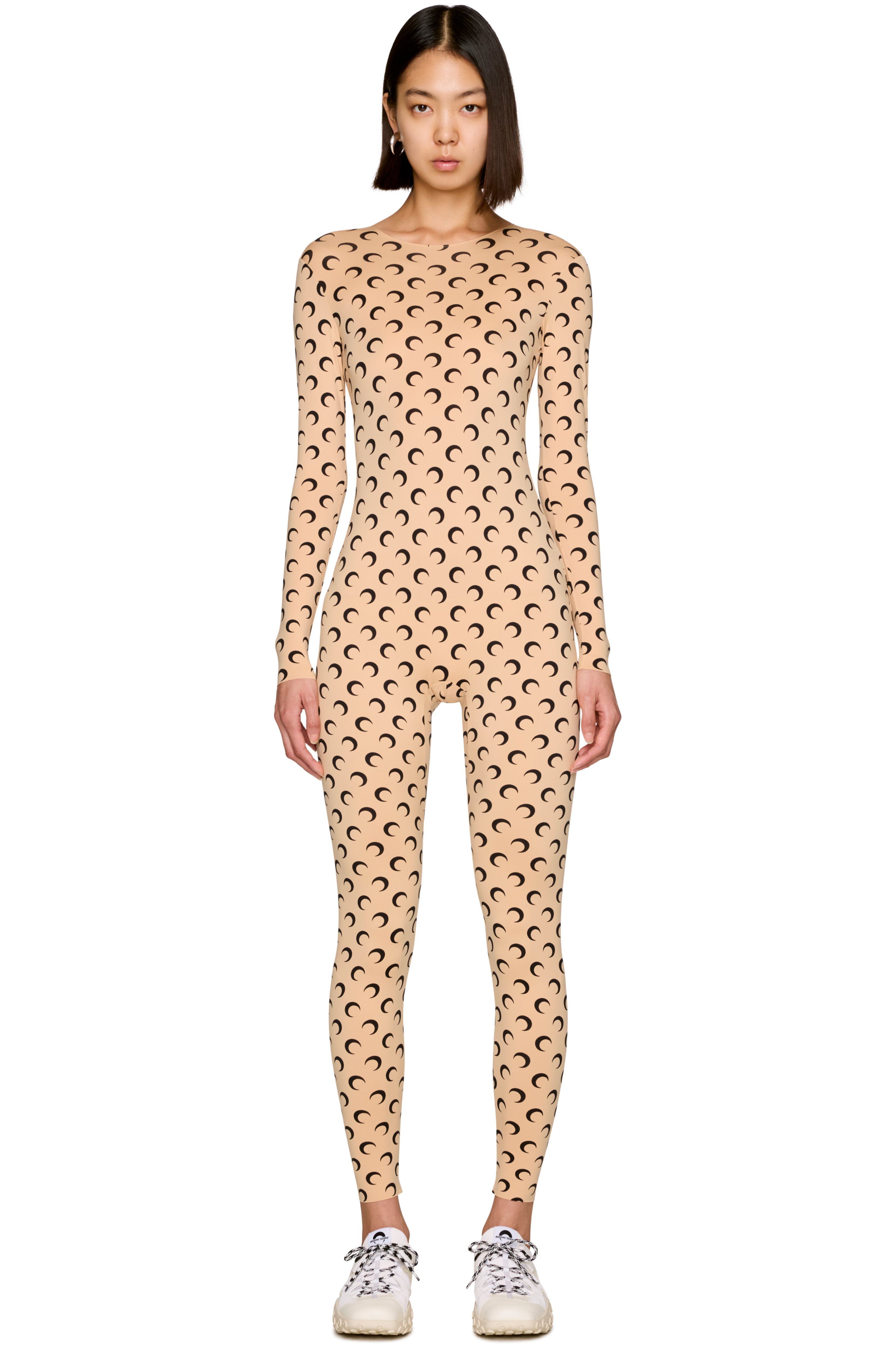 Picture of Moon Printed Jersey Catsuit