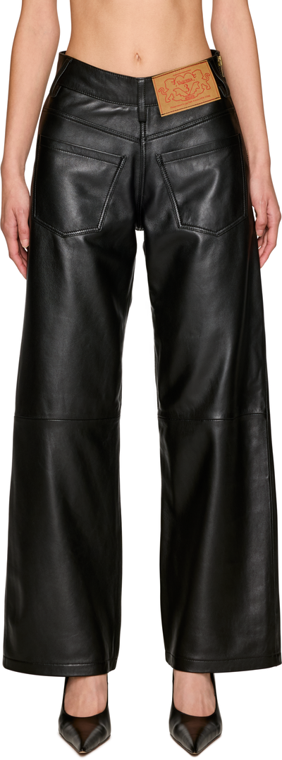 Vaquera Backwards Leather Trousers