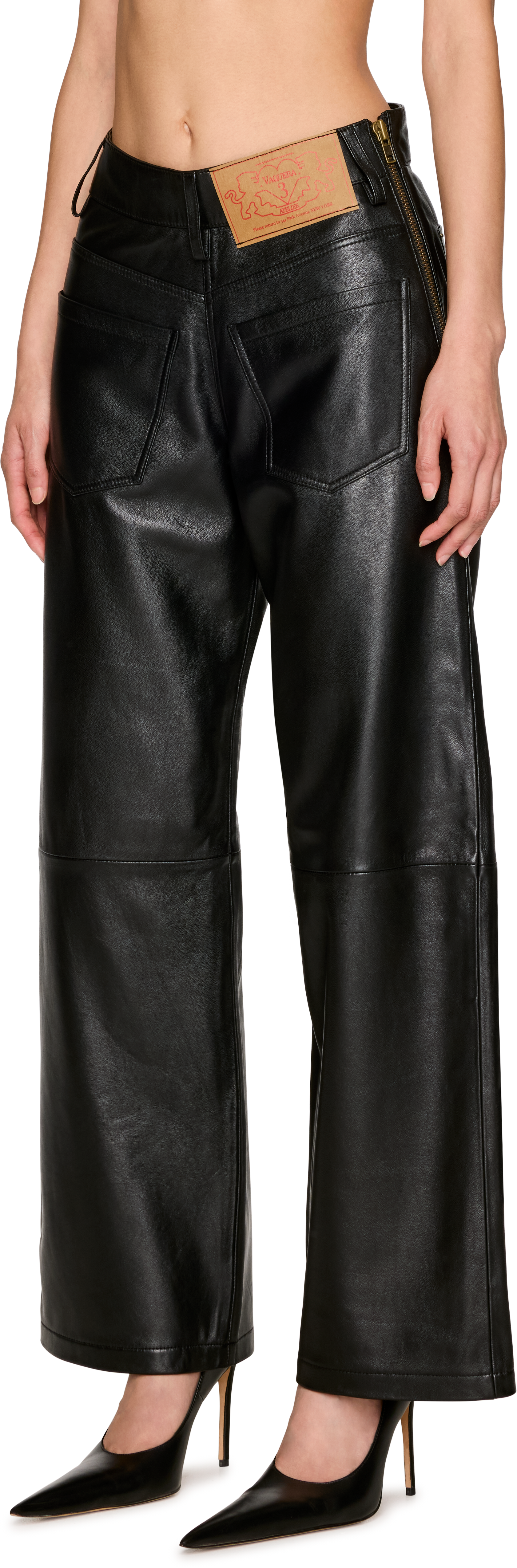 Vaquera Backwards Leather Trousers