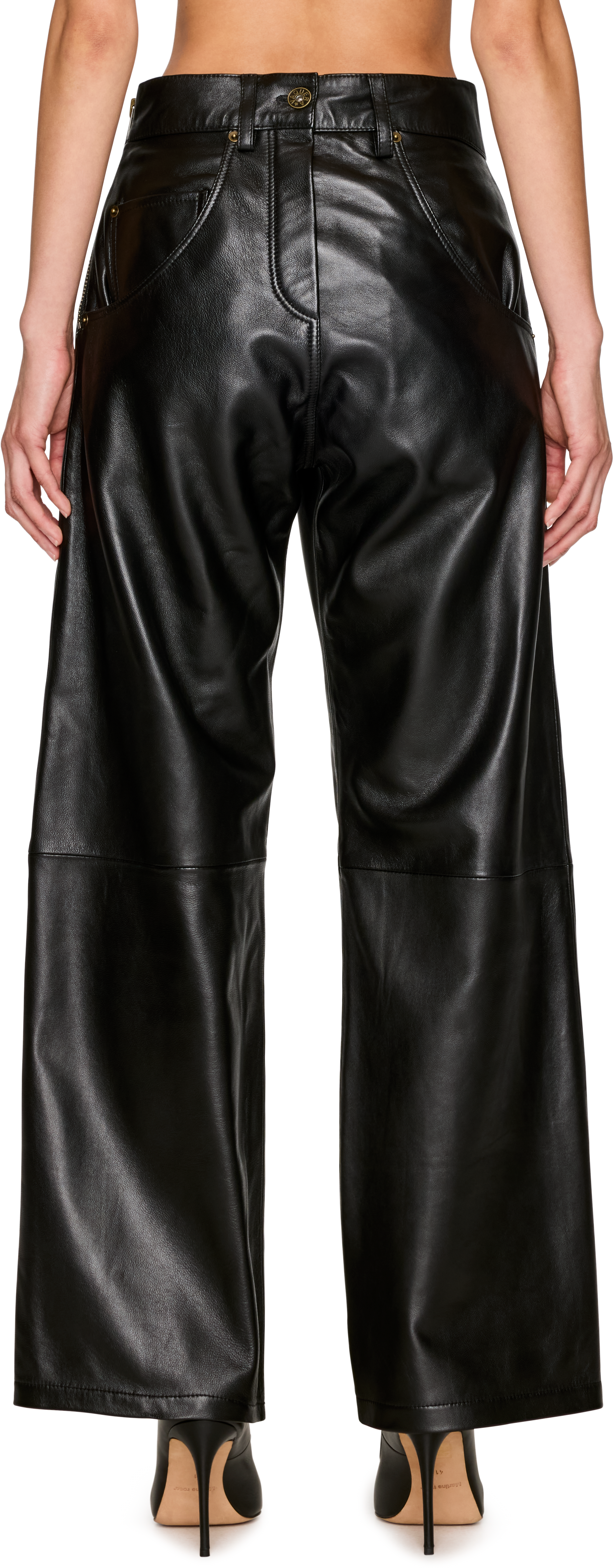 Vaquera Backwards Leather Trousers