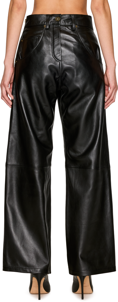 Vaquera Backwards Leather Trousers