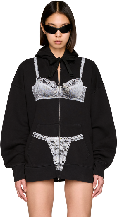 Vaquera Trompe L'Oeil Zip Hoodie