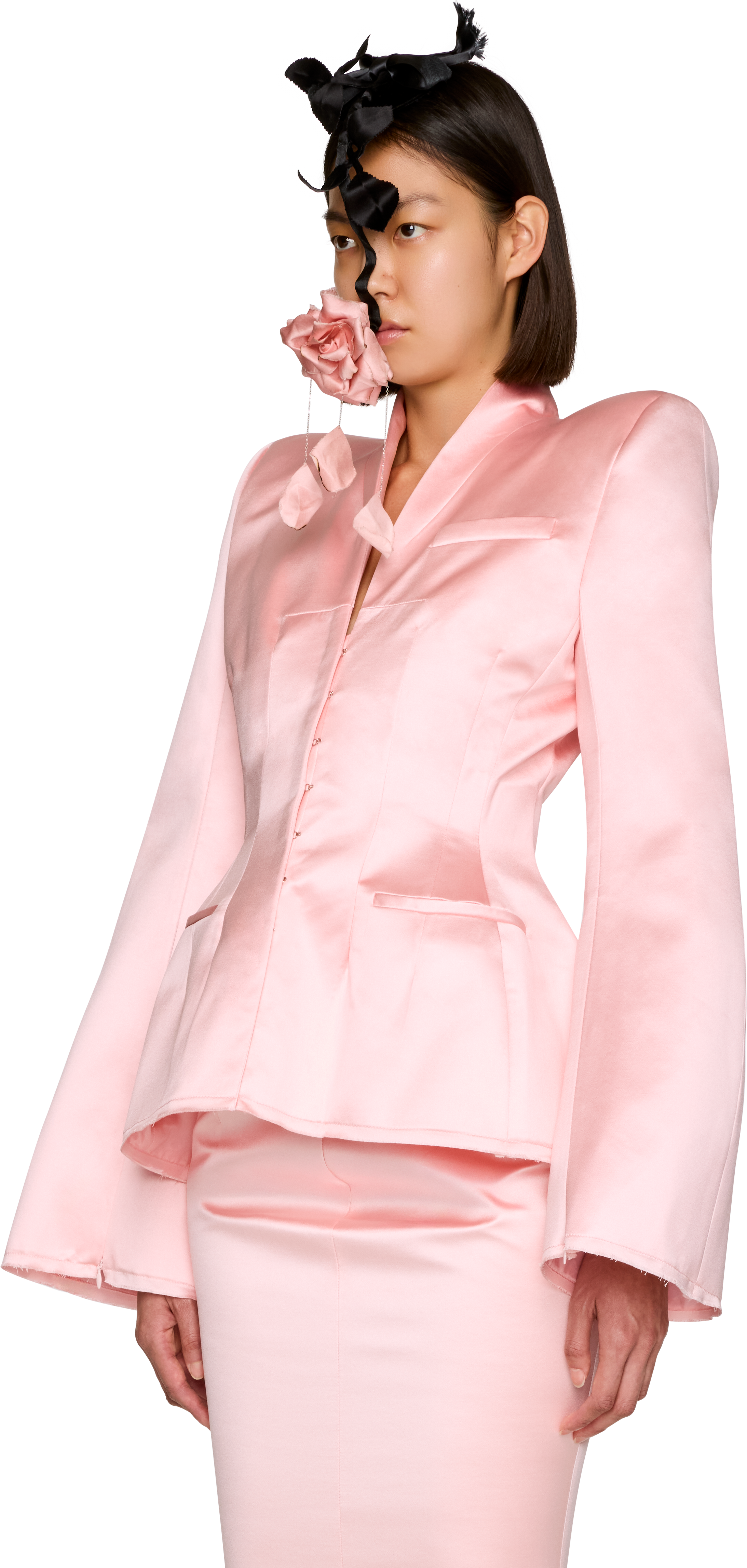 Matières Fécales Madame R. Silk Satin Blazer