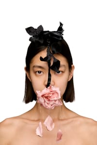 Picture of Stephen Jones Flower Gag Headpiece