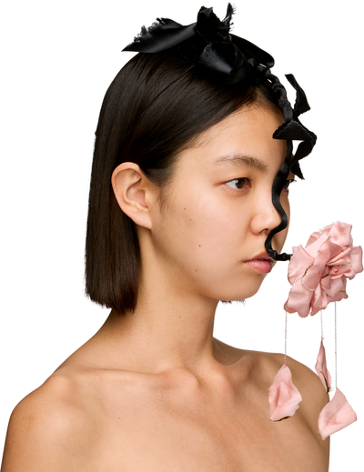 Matières Fécales Stephen Jones Flower Gag Headpiece