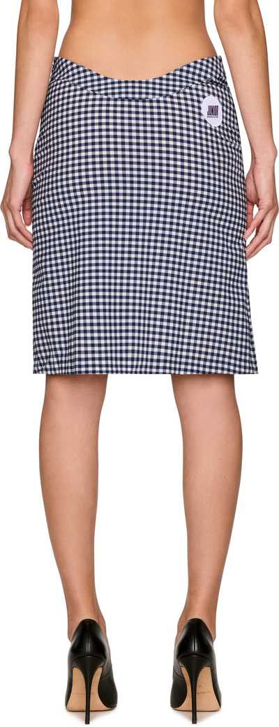 Jean Paul Gaultier Curved Waistband Midi Skirt