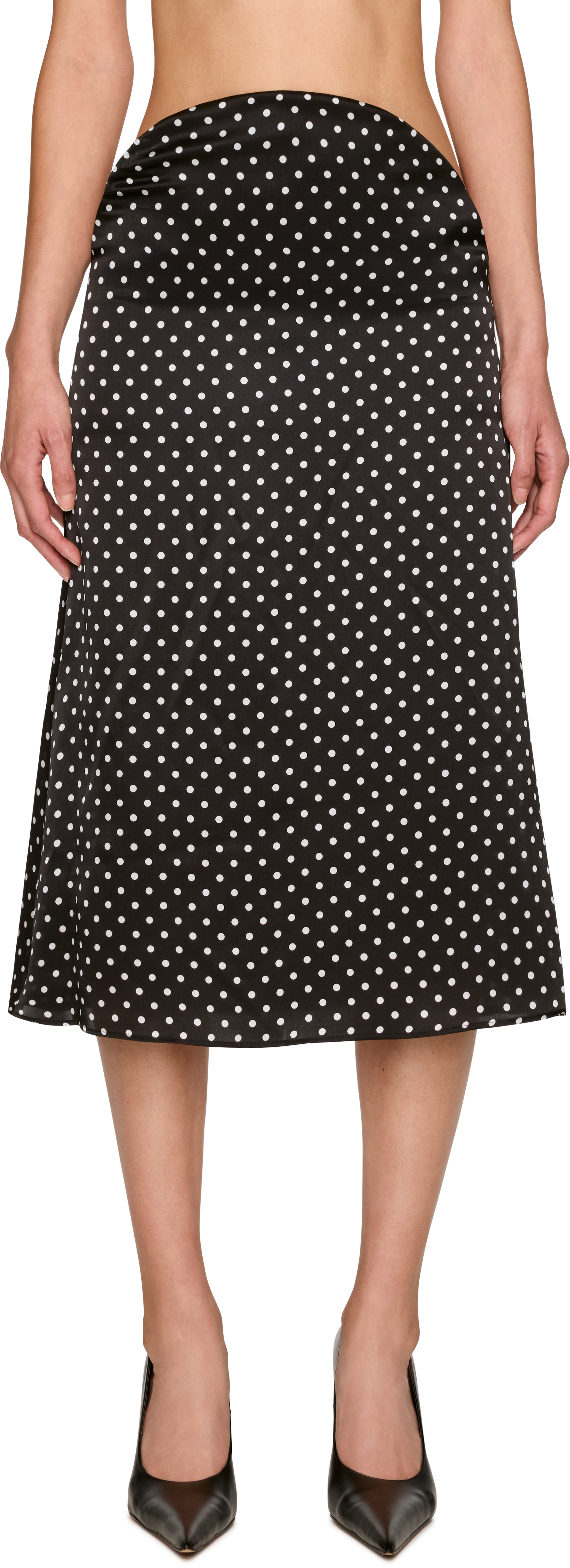 Jean Paul Gaultier Polka-Dot Midi Skirt