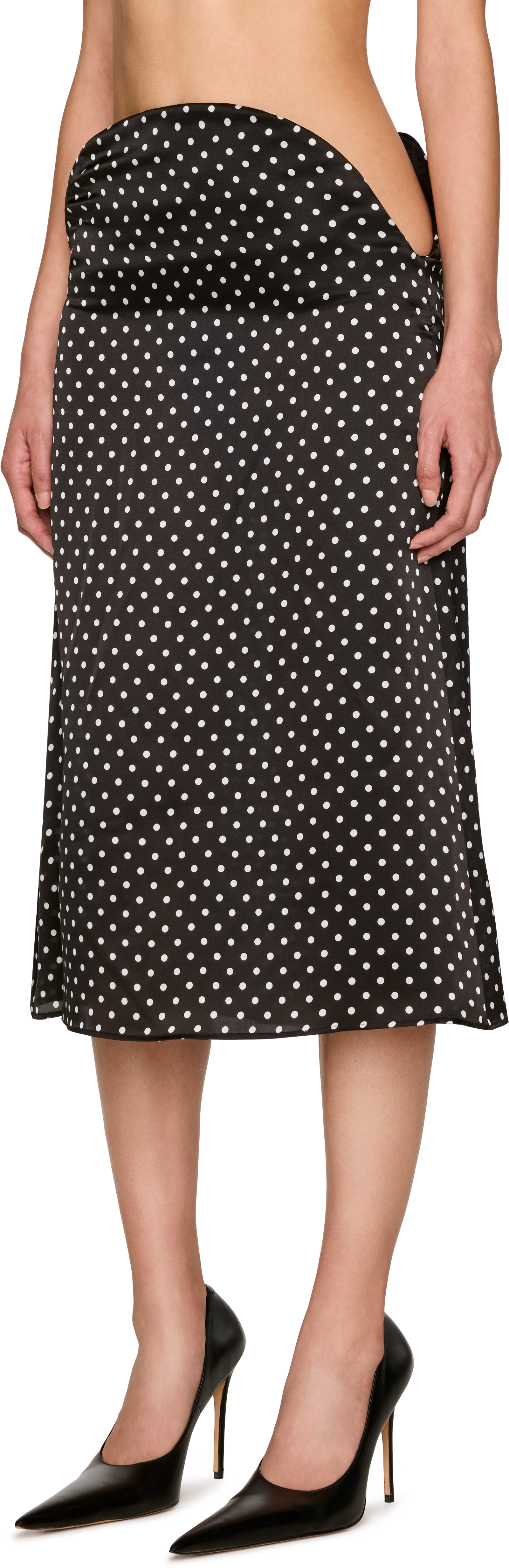 Jean Paul Gaultier Polka-Dot Midi Skirt