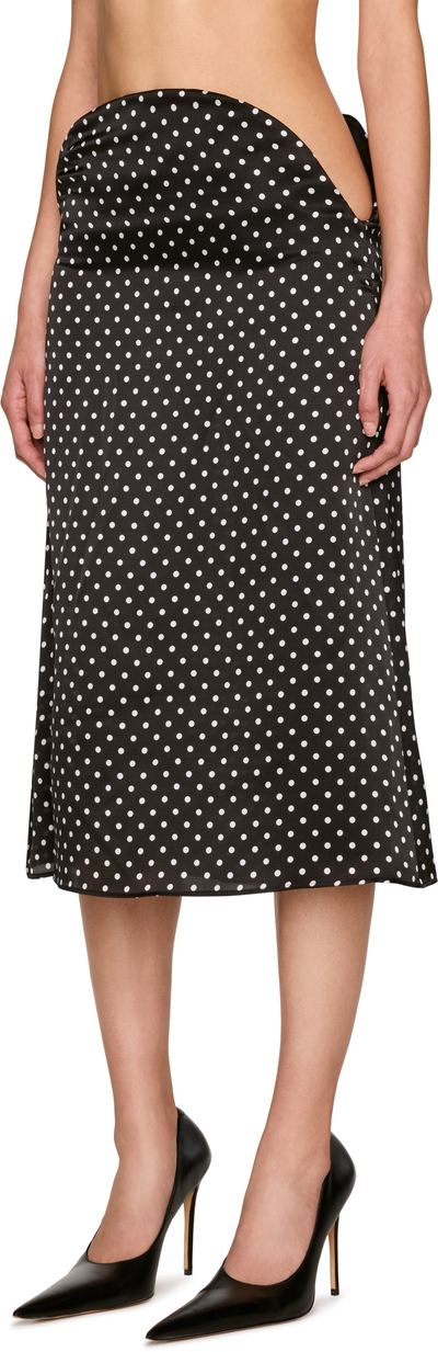 Jean Paul Gaultier Polka-Dot Midi Skirt