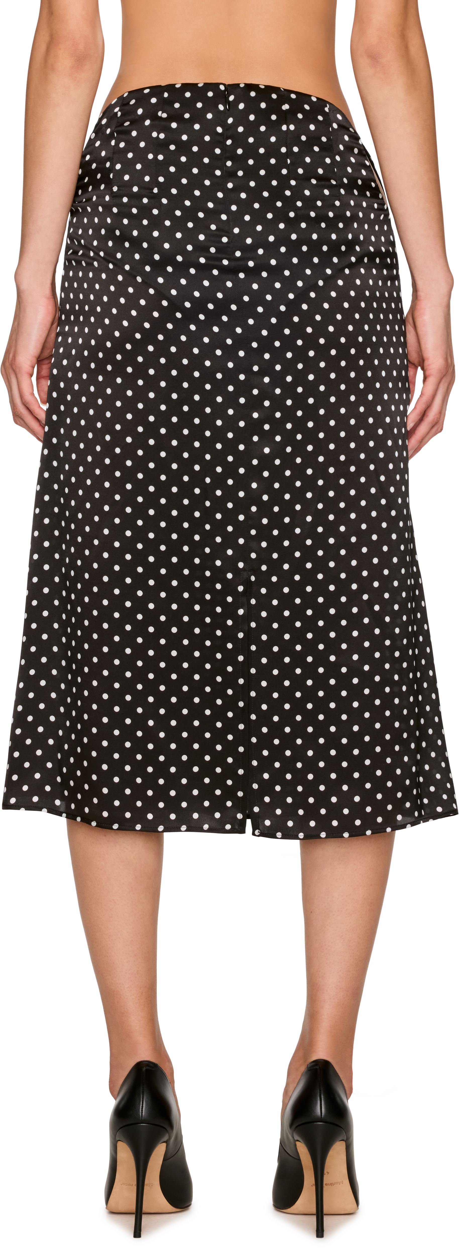 Jean Paul Gaultier Polka-Dot Midi Skirt
