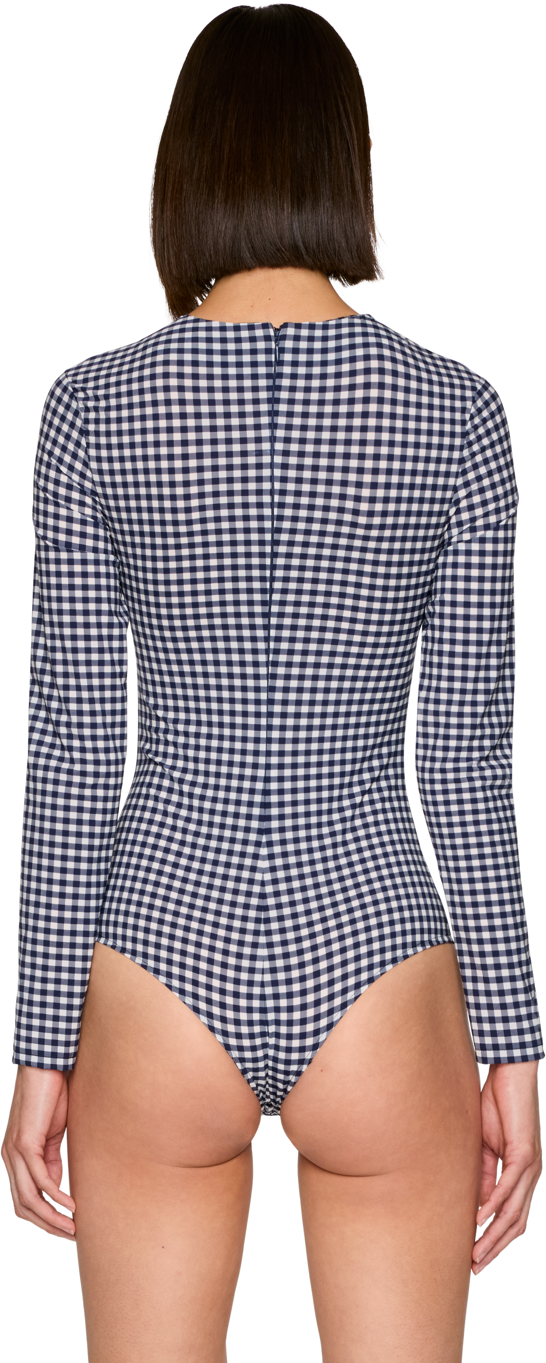Jean Paul Gaultier Vichy Gingham Structured Bodysuit