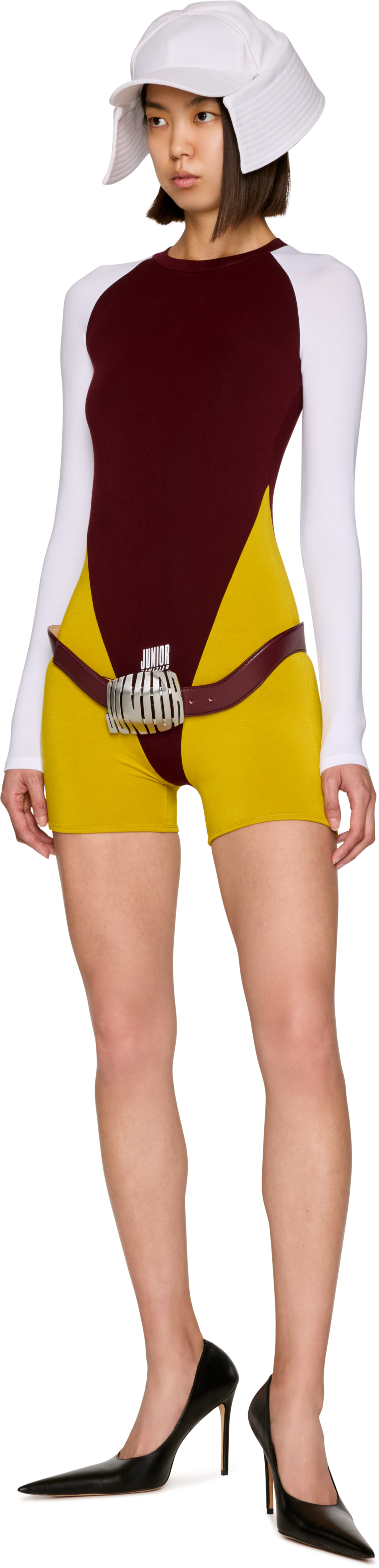 Jean Paul Gaultier Tricolor 'Junior Gaultier' Catsuit