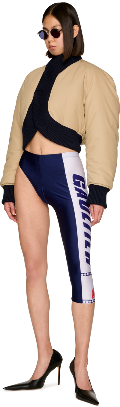 Jean Paul Gaultier Asymmetric Cyclist 'Junior Gaultier' Leggings