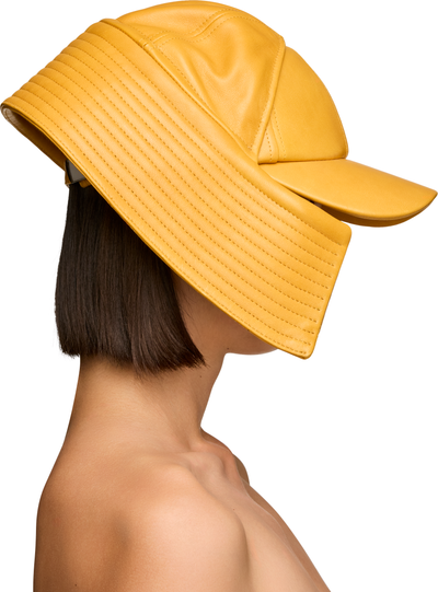 Jean Paul Gaultier Sailor Bucket Leather Cap