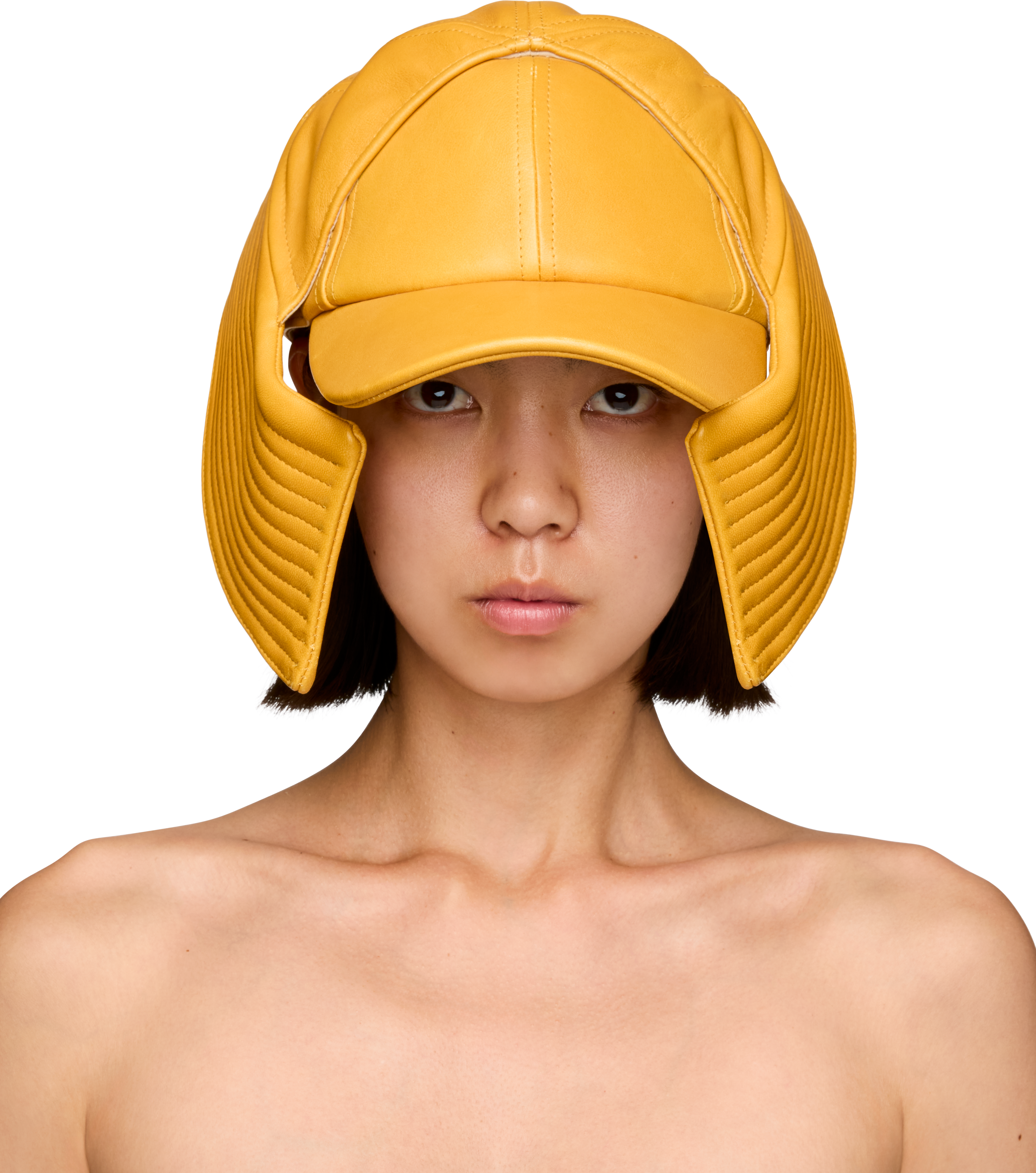 Jean Paul Gaultier Sailor Bucket Leather Cap