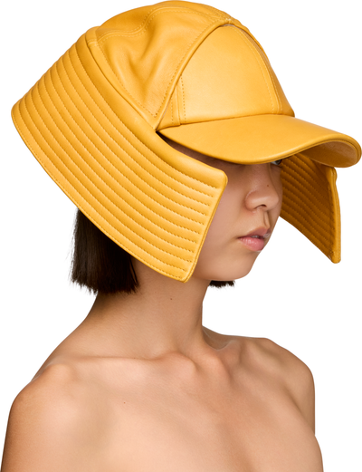 Jean Paul Gaultier Sailor Bucket Leather Cap