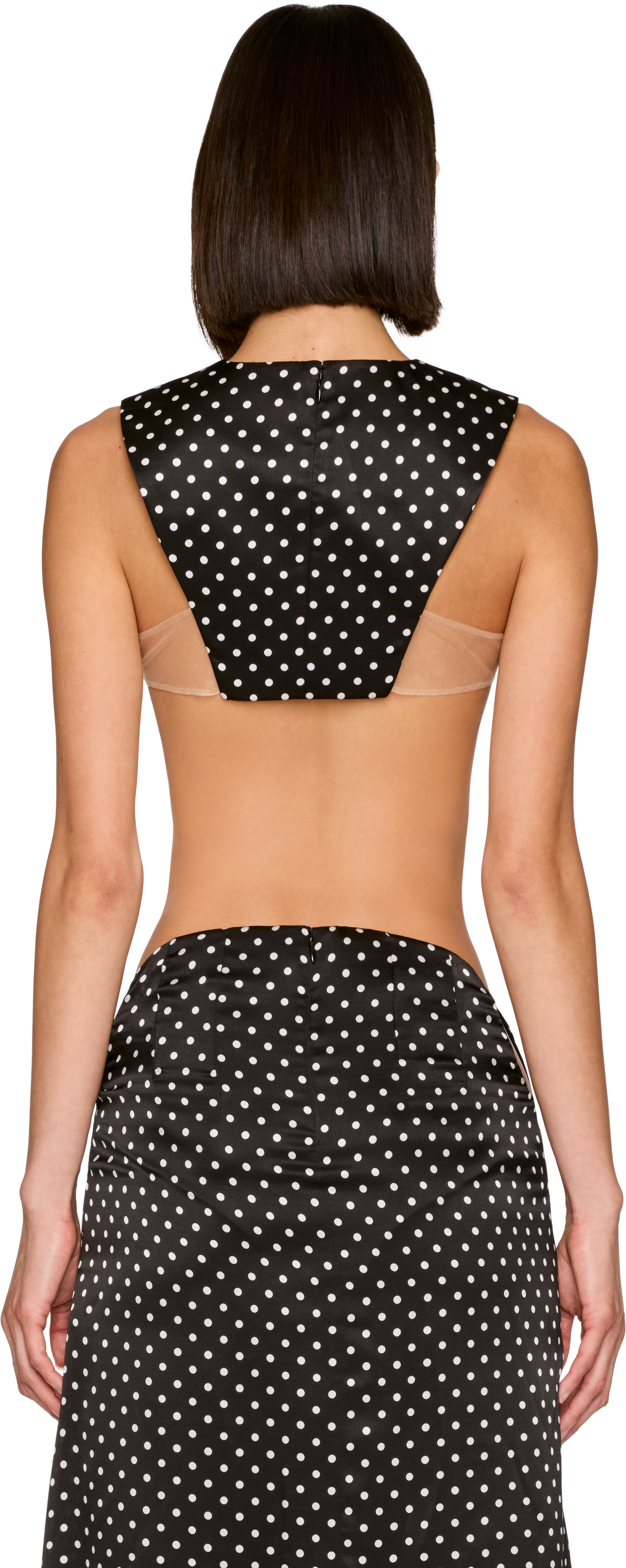Jean Paul Gaultier Polka-Dot Cropped Top