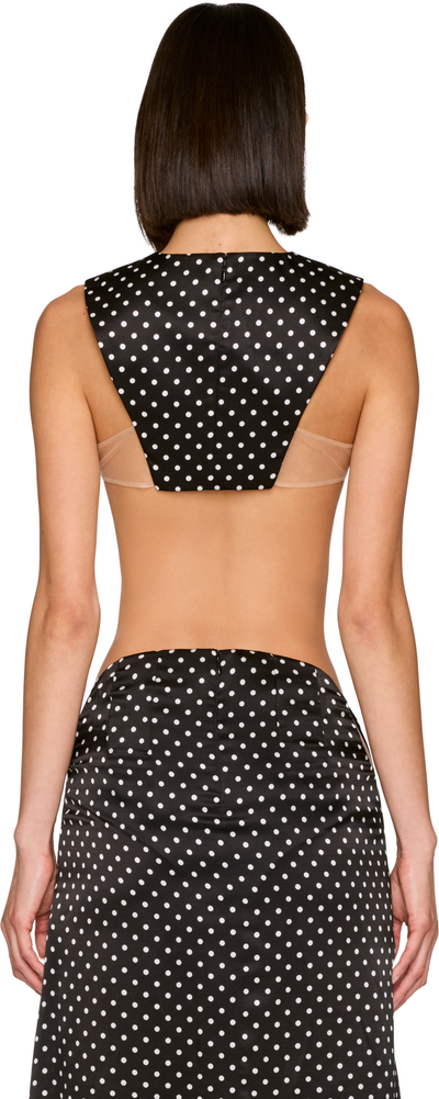 Jean Paul Gaultier Polka-Dot Cropped Top