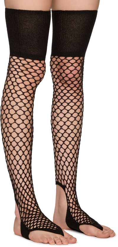 Isa Boulder Fishnet Over Knee Socks