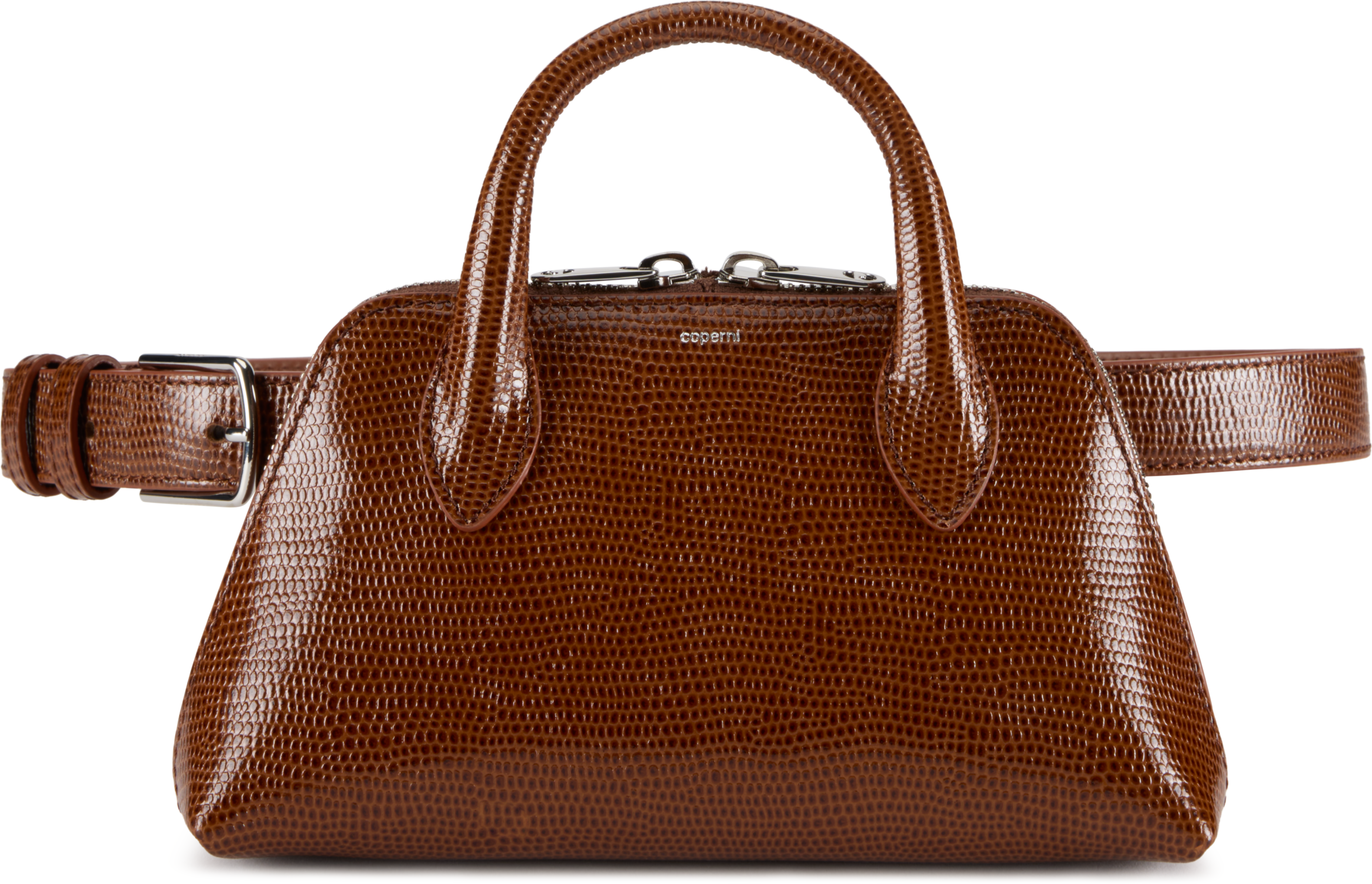 Coperni Lizard Print Duffle Belt Bag