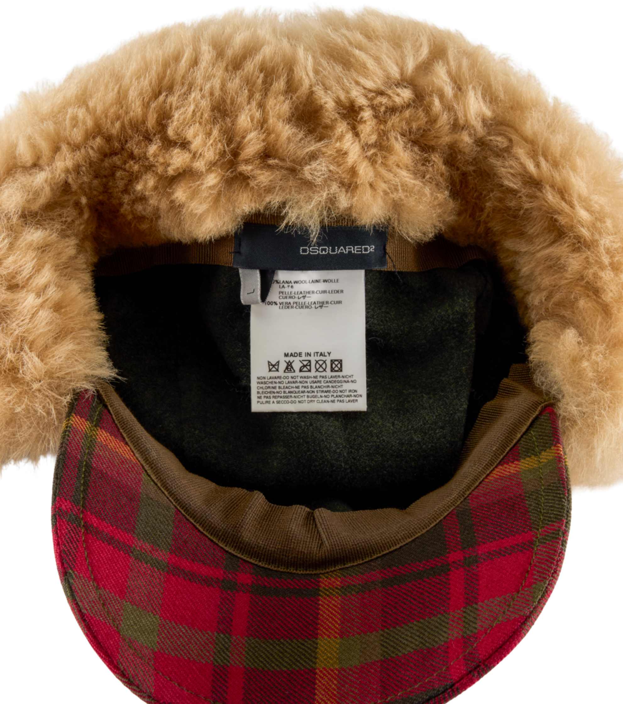 Dsquared2 Wool Check Cap