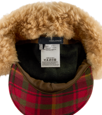 Dsquared2 Wool Check Cap