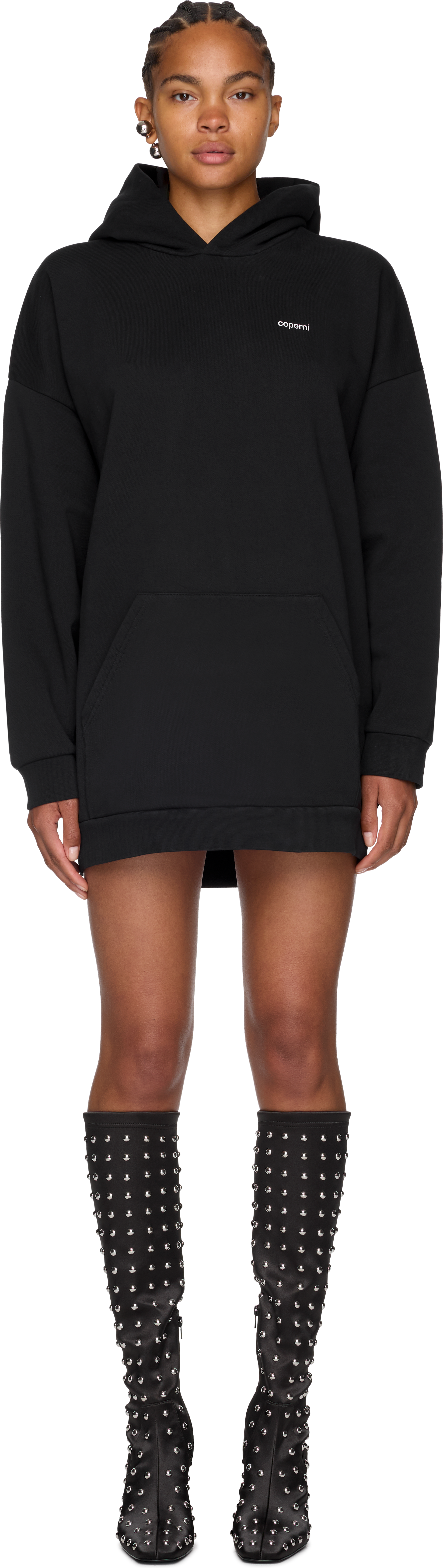 Coperni Horn Hooded Dress