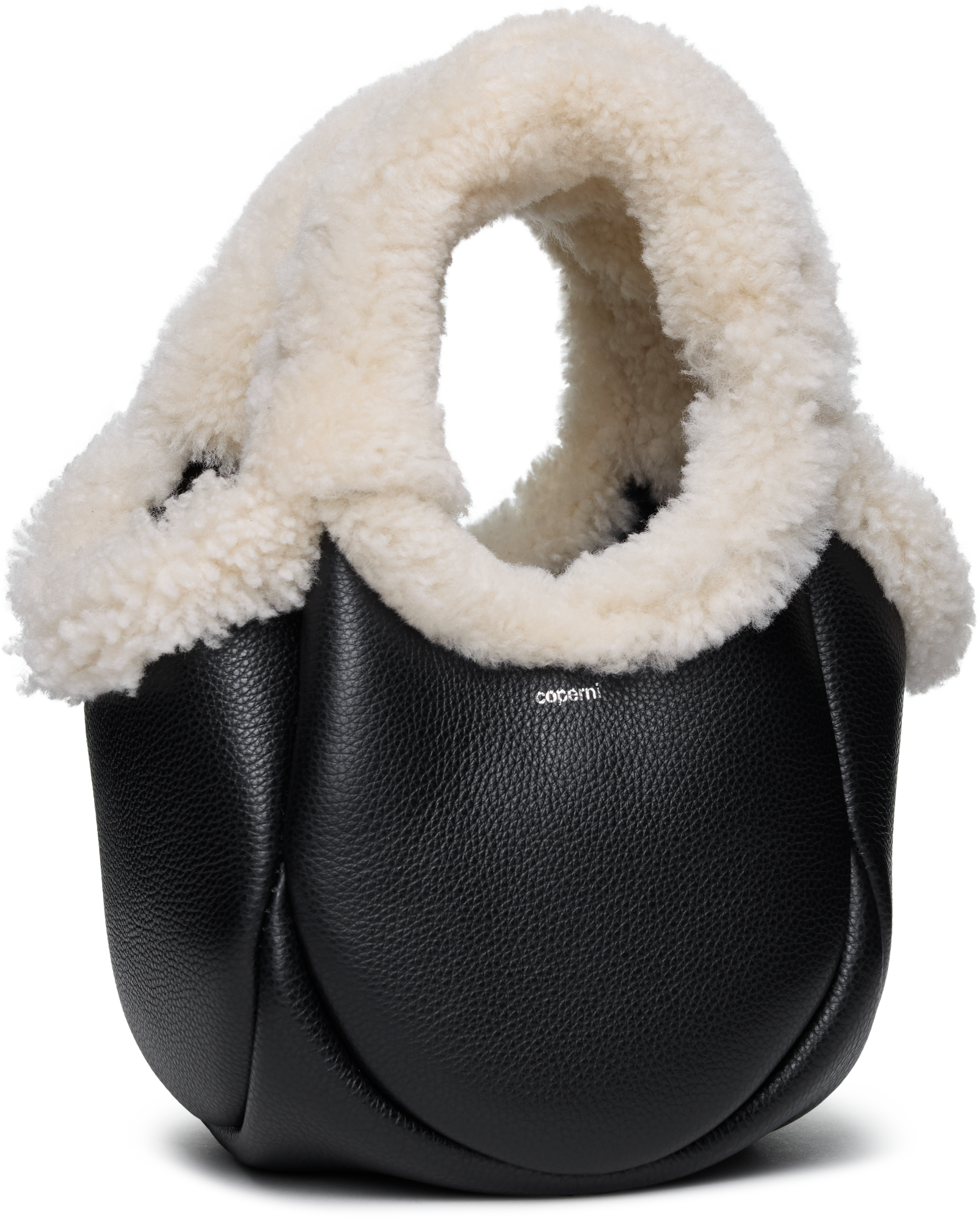 Coperni Shearling Mini Bucket Swipe Bag