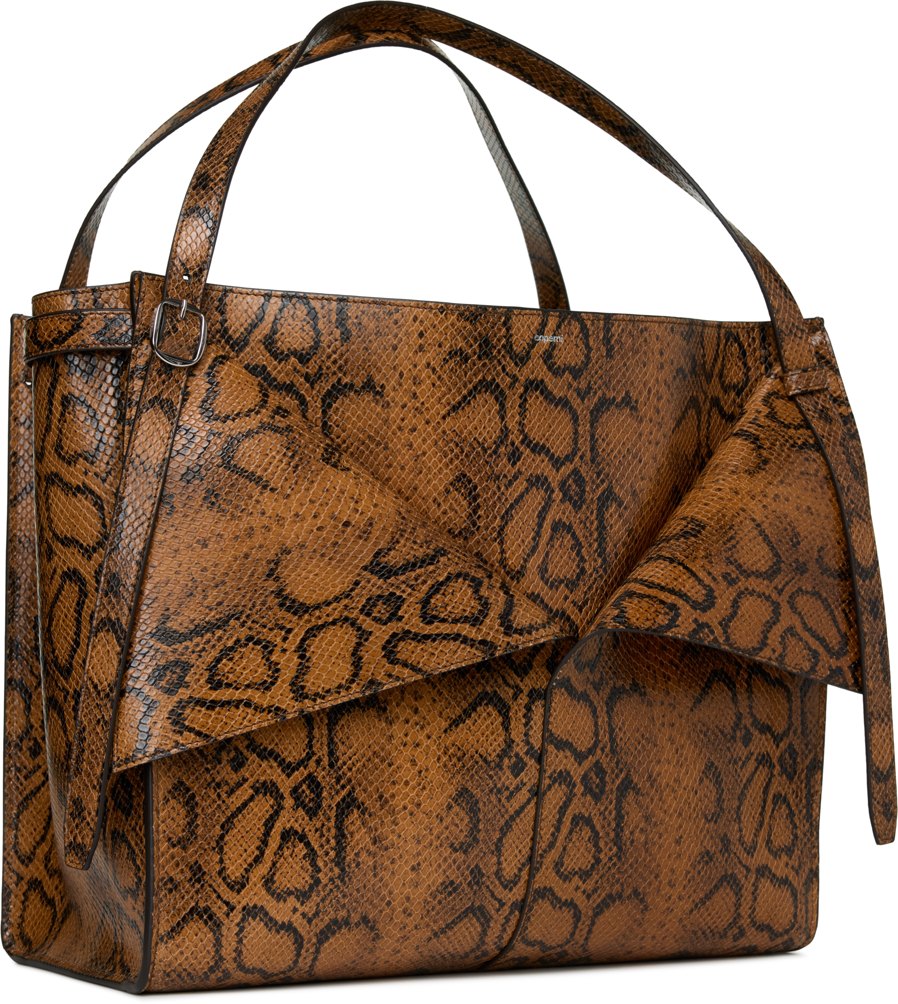 Coperni Snake Print Belt Cabas Bag