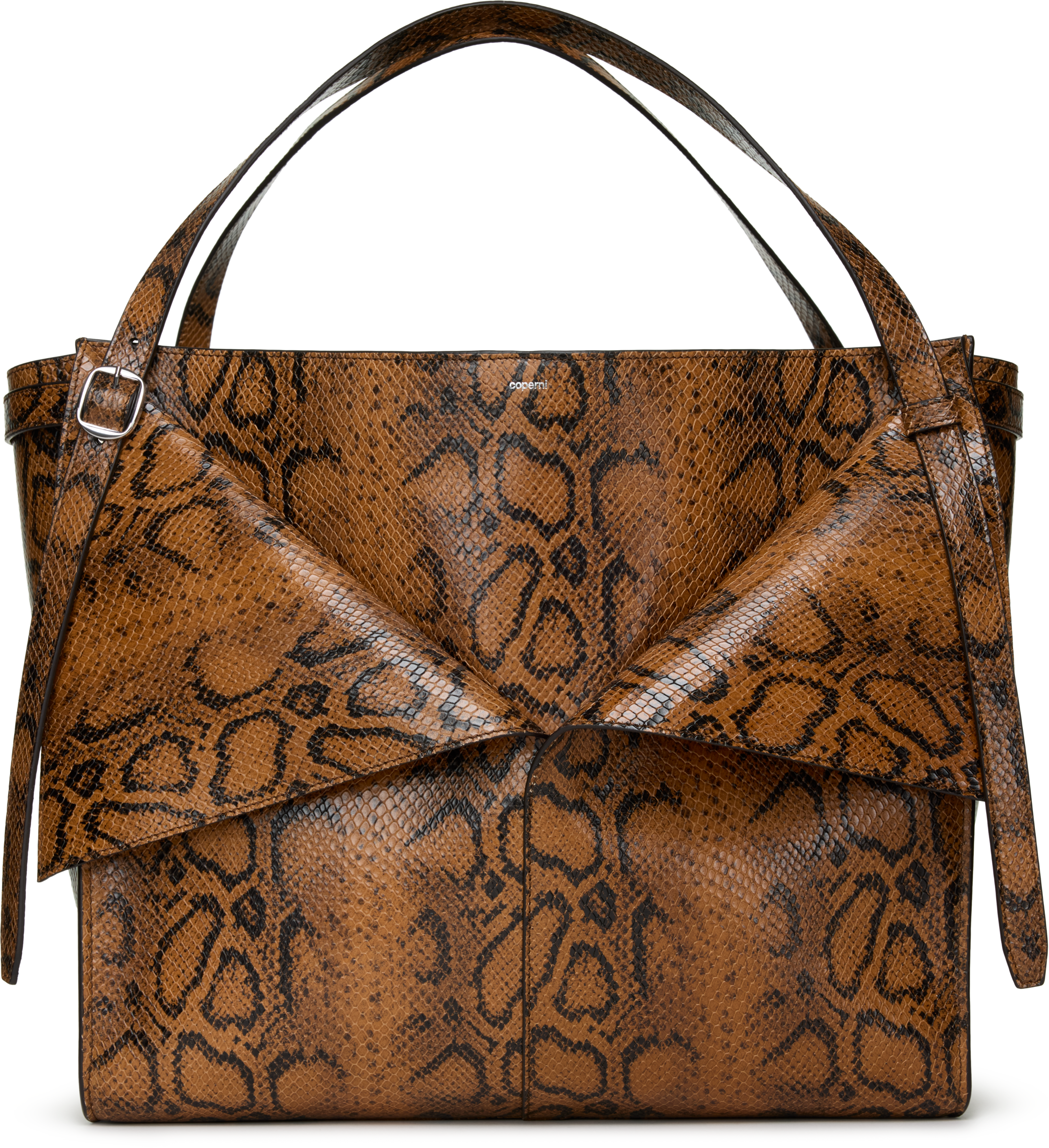 Coperni Snake Print Belt Cabas Bag