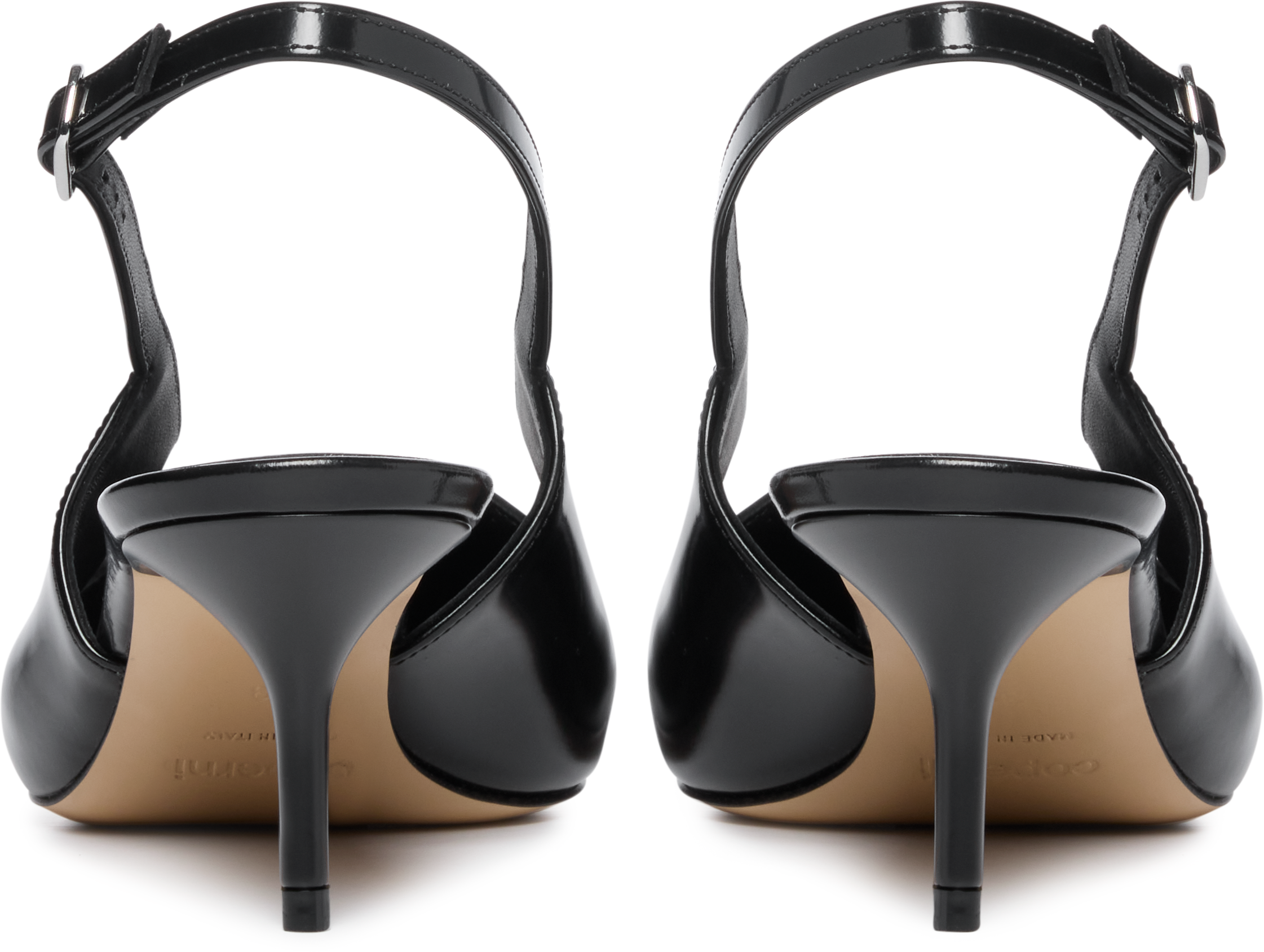 Coperni Gloss Star Cut-Out Low Stiletto Heels